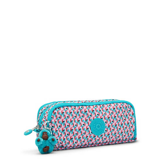 Kipling Gitroy Classic Printed Pencil Case Taske Lyserød | DK 1900CT